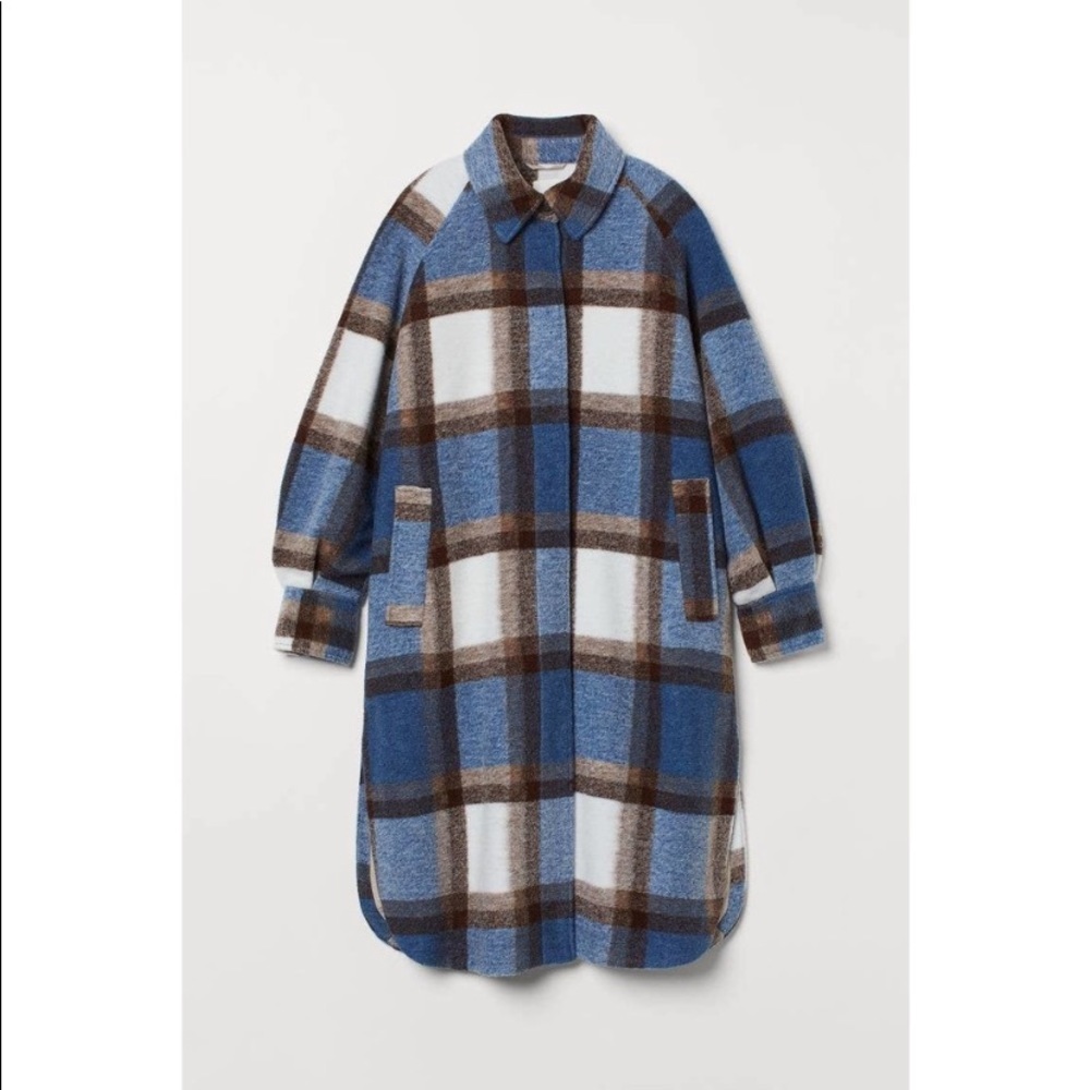H&M oversized plaid jacket shacket.  NWT